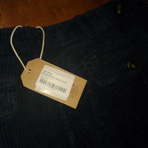Stan Ray Premium Pleated Navy Corduroy Pants Men's Sz 34